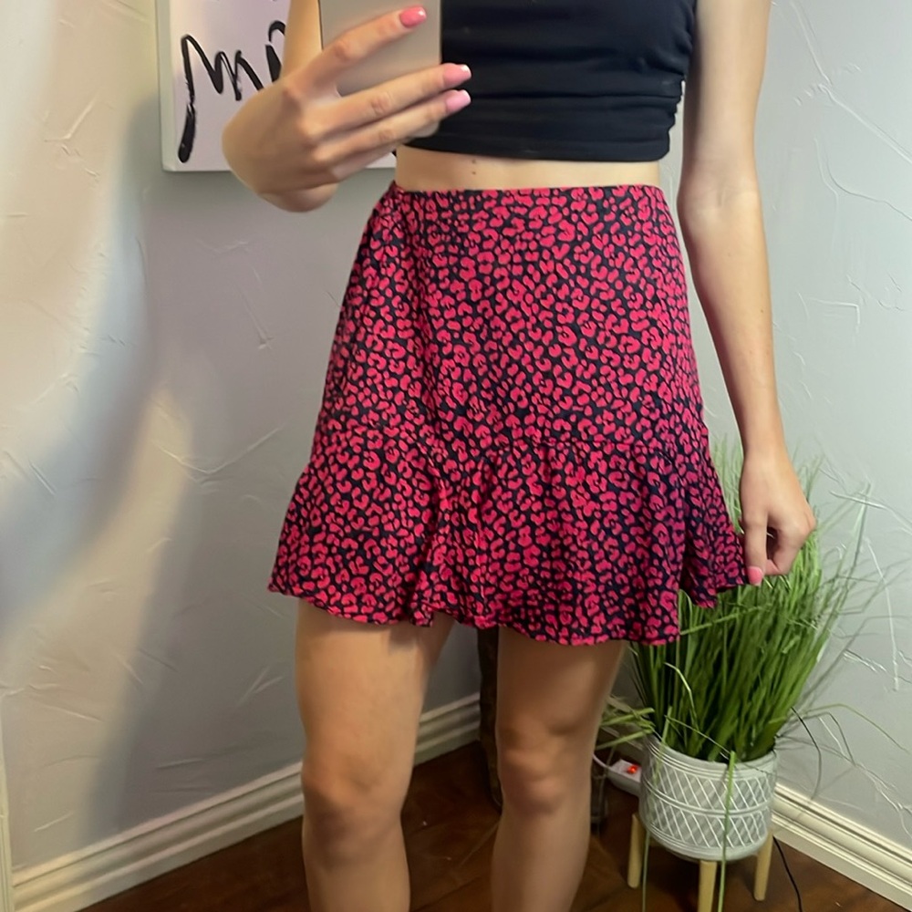 Mini floral skirt